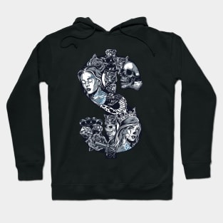 Dollar Skull Tattoo Hoodie